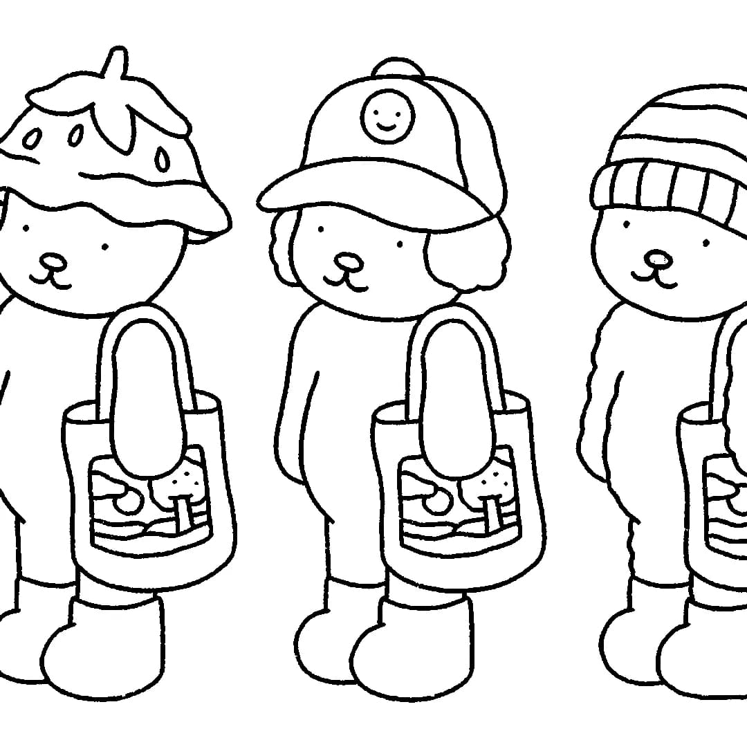 Bobbie Goods afkøle Tegninger til Farvelægning