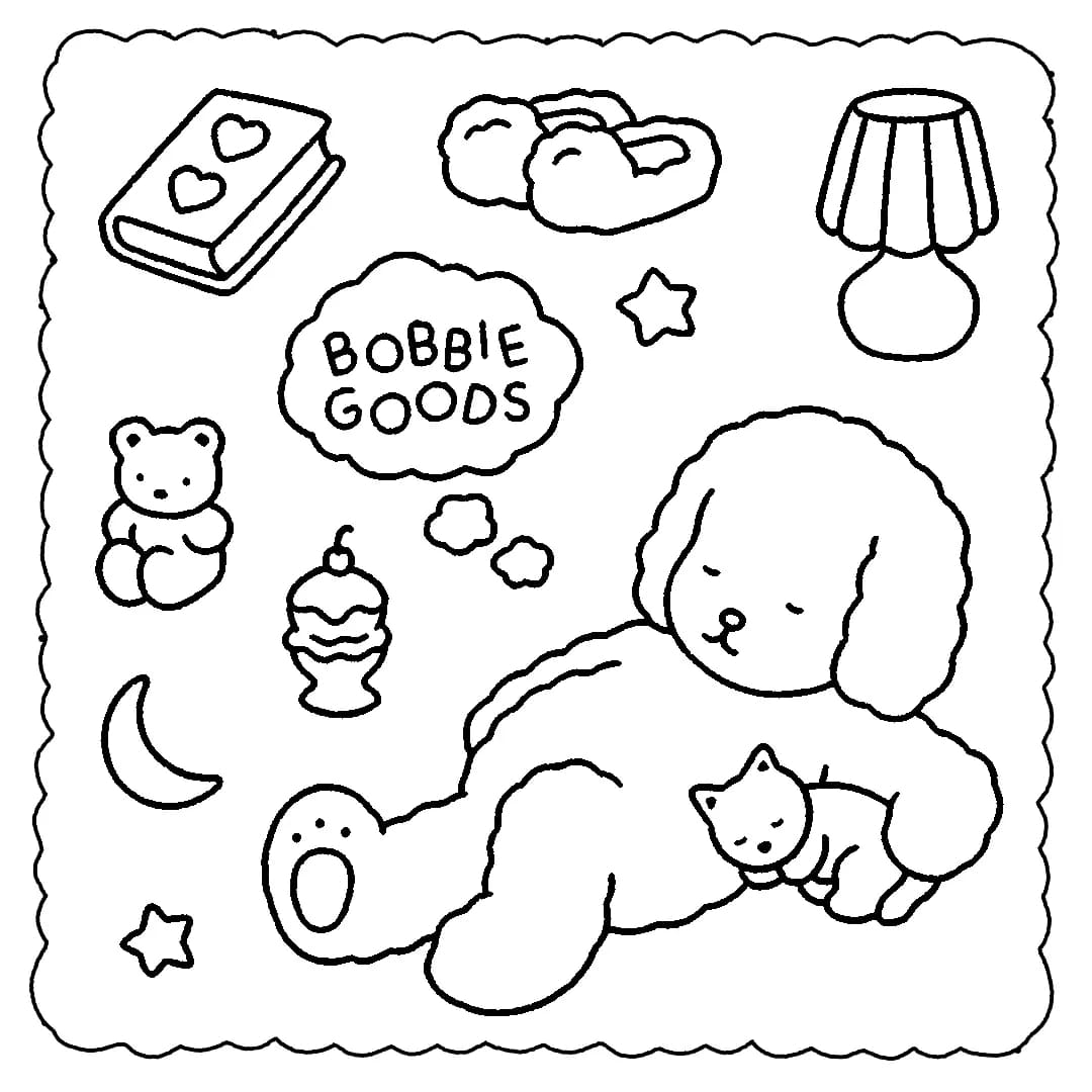 Bobbie Goods tænke Tegninger til Farvelægning