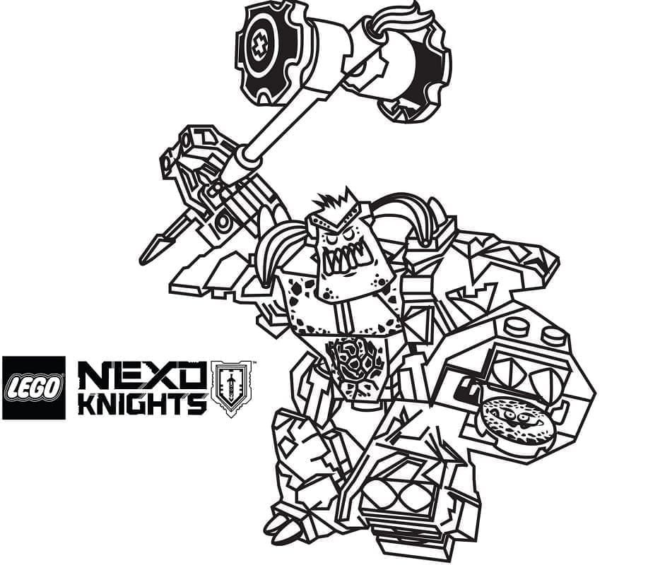 Burnize fra Lego Nexo Knights Tegninger til Farvelægning