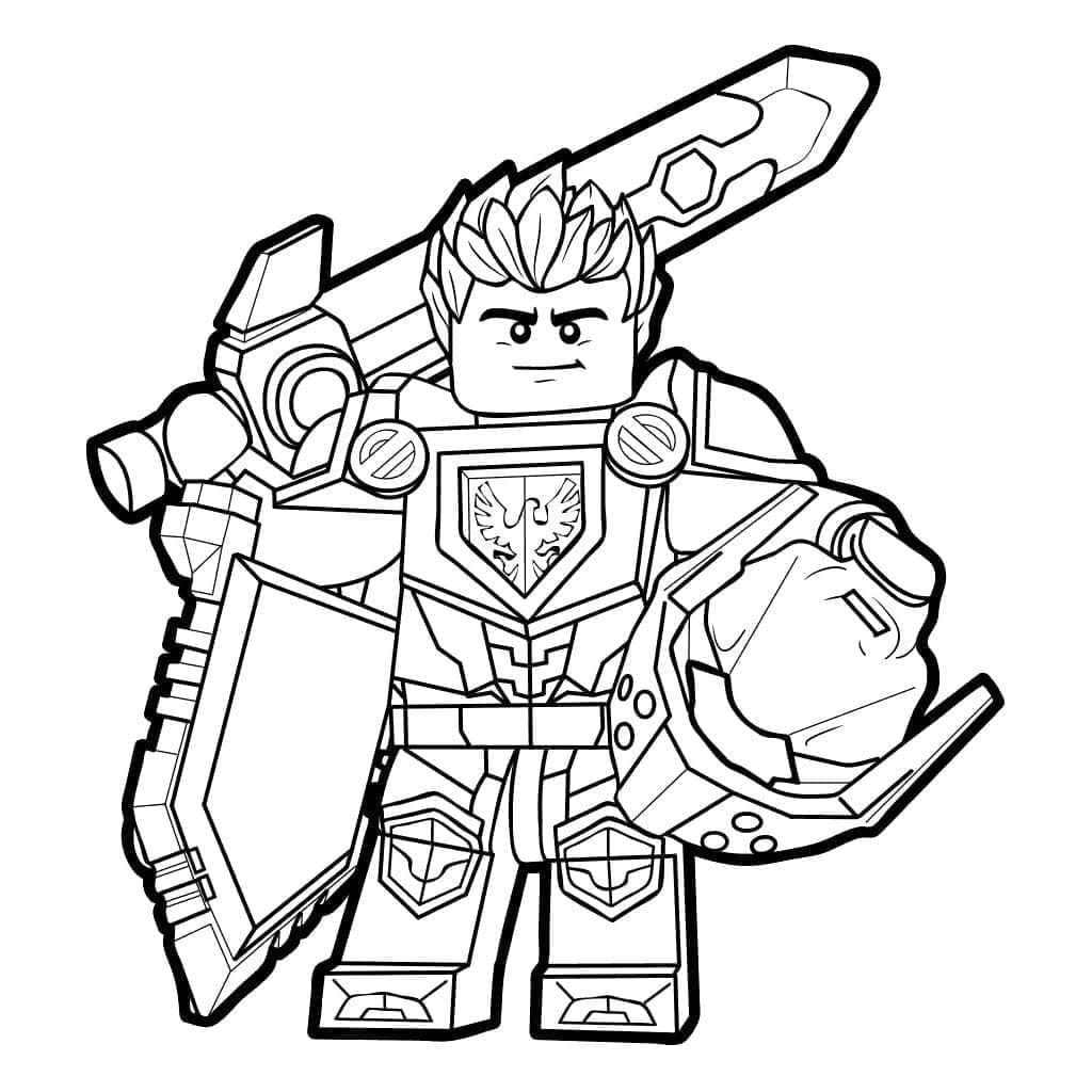 Clay Lego Nexo Knights Tegninger til Farvelægning