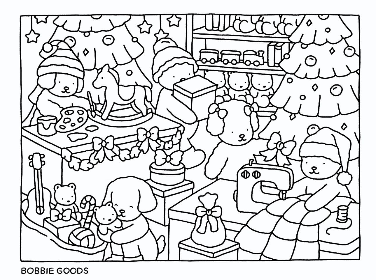 Enkel Bobbie Goods Tegninger til Farvelægning