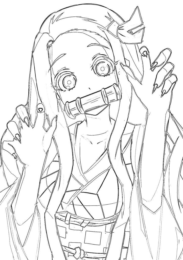 Fantastisk Nezuko Tegninger til Farvelægning