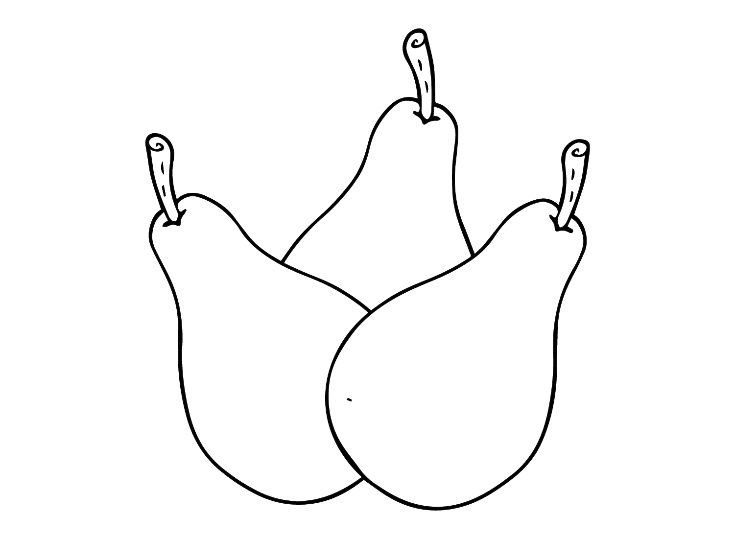 Frugtpærer Tegninger til Farvelægning