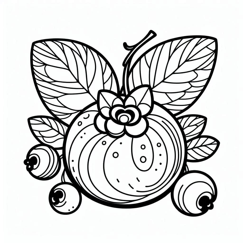 Gratis blåbær til børn Tegninger til Farvelægning