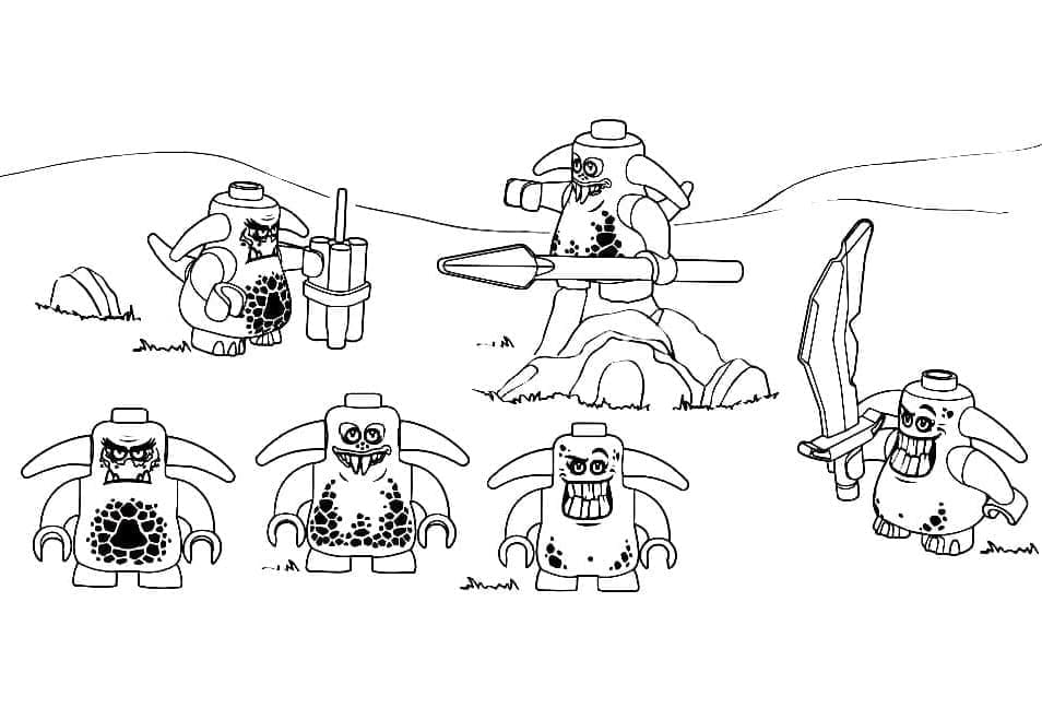 Gratis printbare Nexo Knights Tegninger til Farvelægning