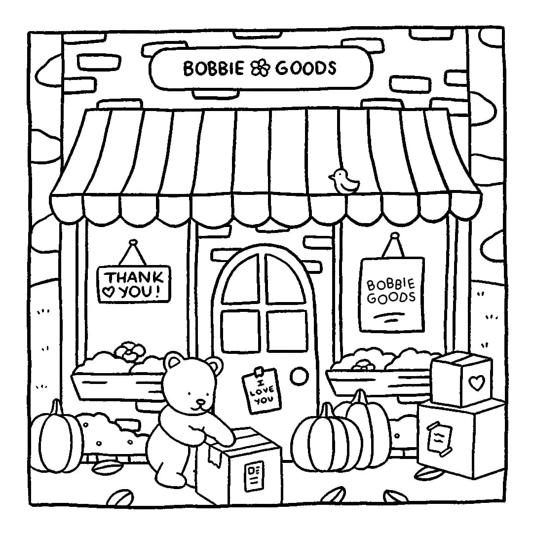 Grundlæggende Bobbie Goods Tegninger til Farvelægning