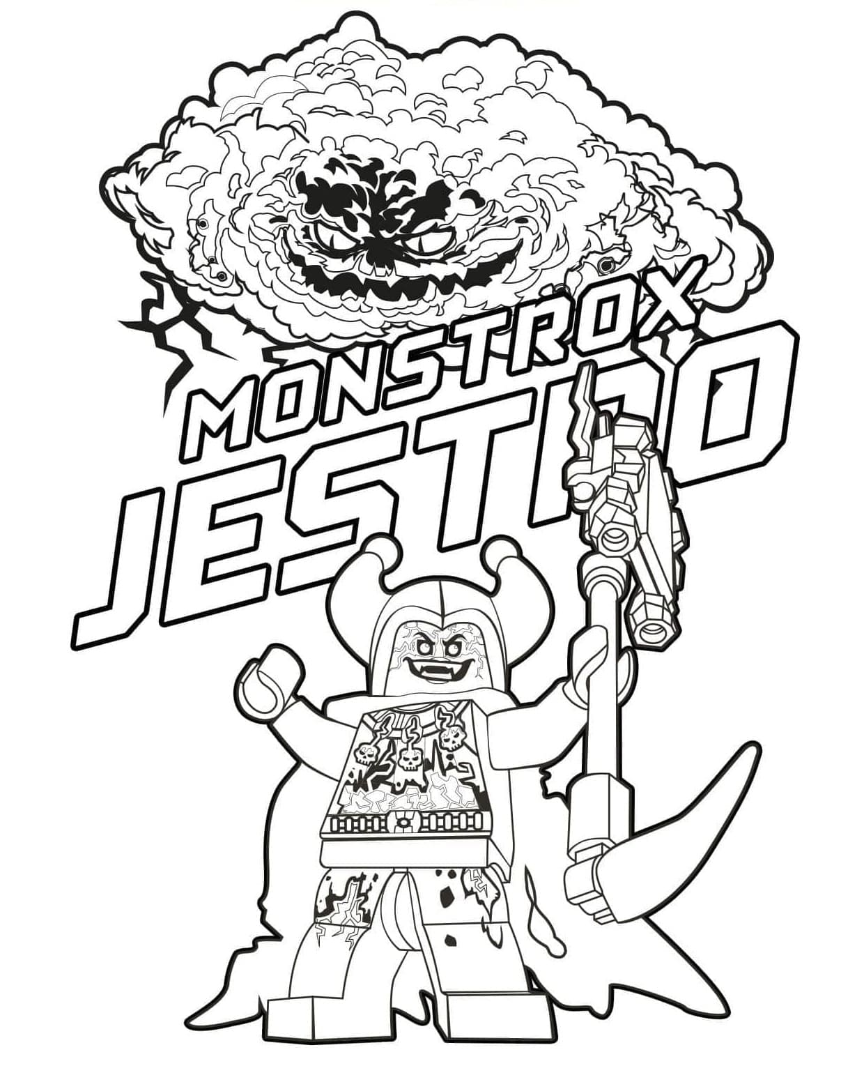 Lego Nexo Knights Jestro Tegninger til Farvelægning