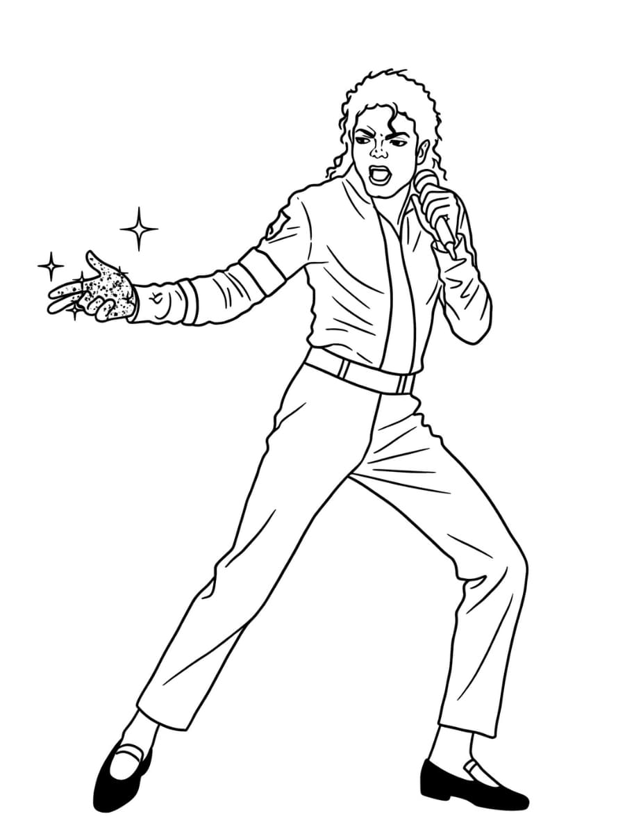 Michael Jackson ornamenter Tegninger til Farvelægning