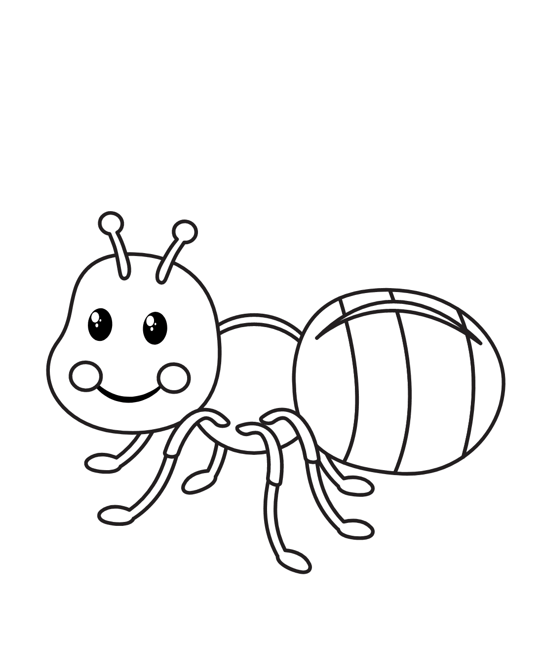 Myrebillede Tegninger til Farvelægning