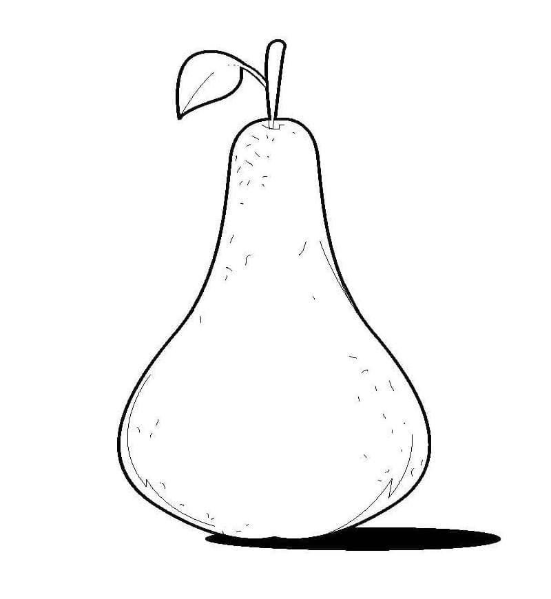 Pærefrugt Tegninger til Farvelægning