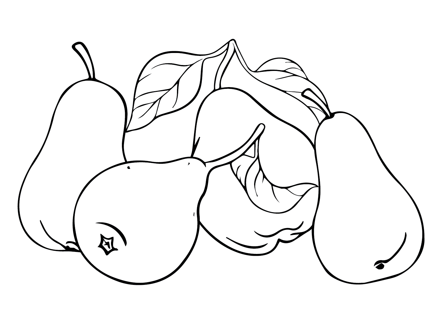 Pærer til børn gratis Tegninger til Farvelægning