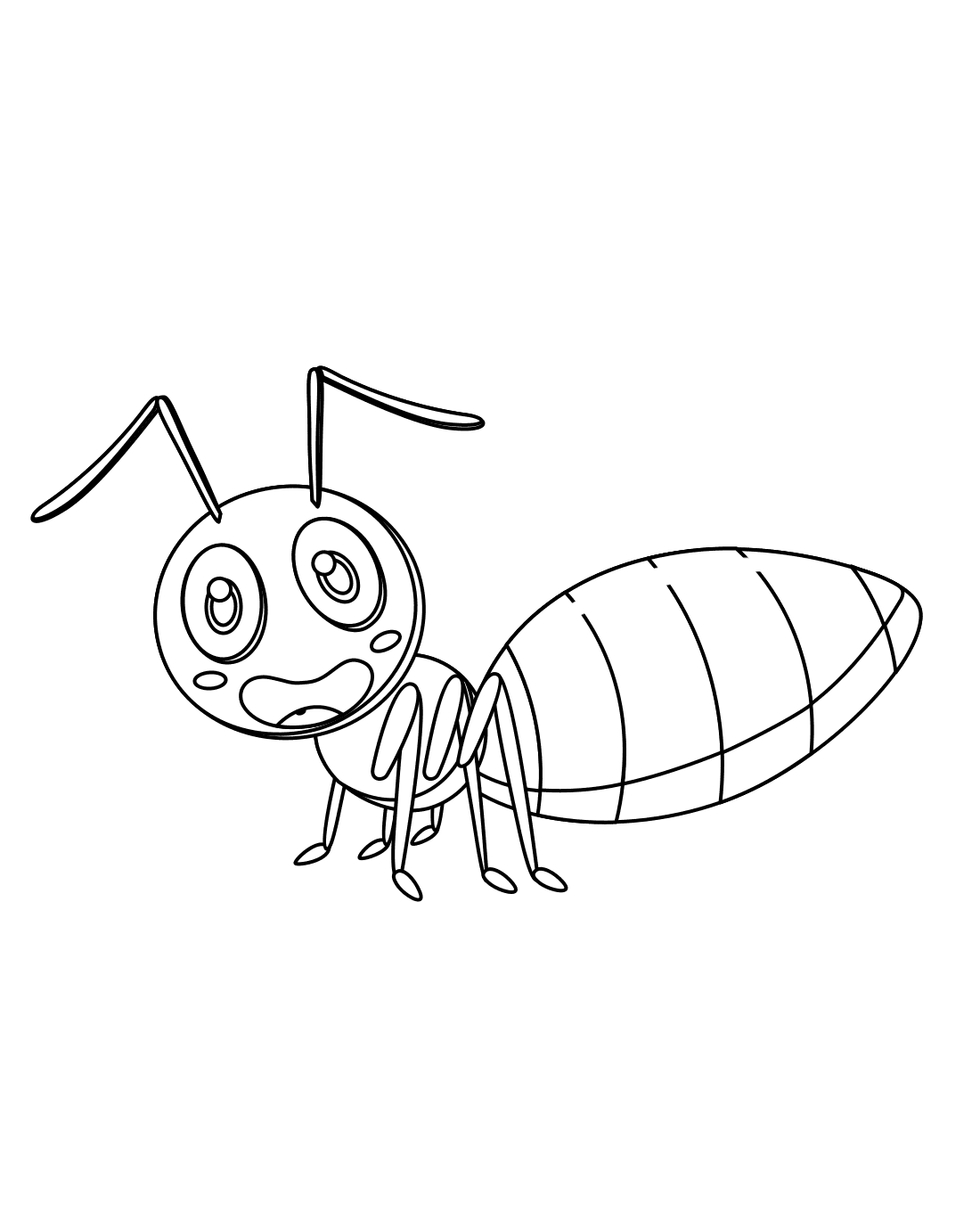 Panikmyre Tegninger til Farvelægning