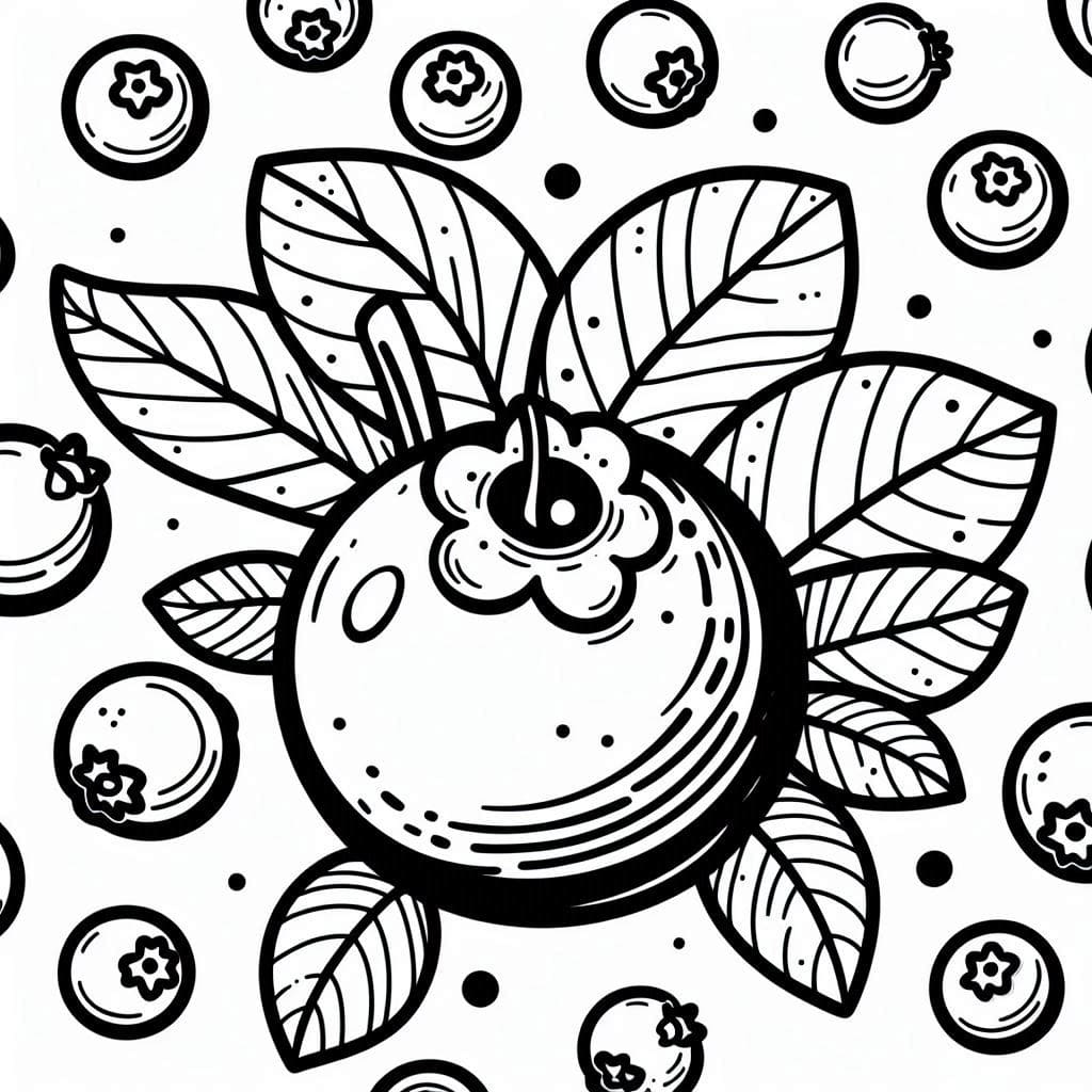 Perfekt blåbær Tegninger til Farvelægning