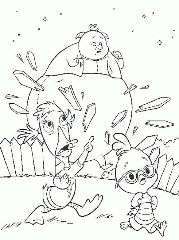 Runt, Abbey og Ace Cluck Tegninger til Farvelægning