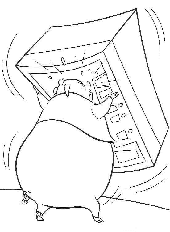 Runt hæver æsken Tegninger til Farvelægning