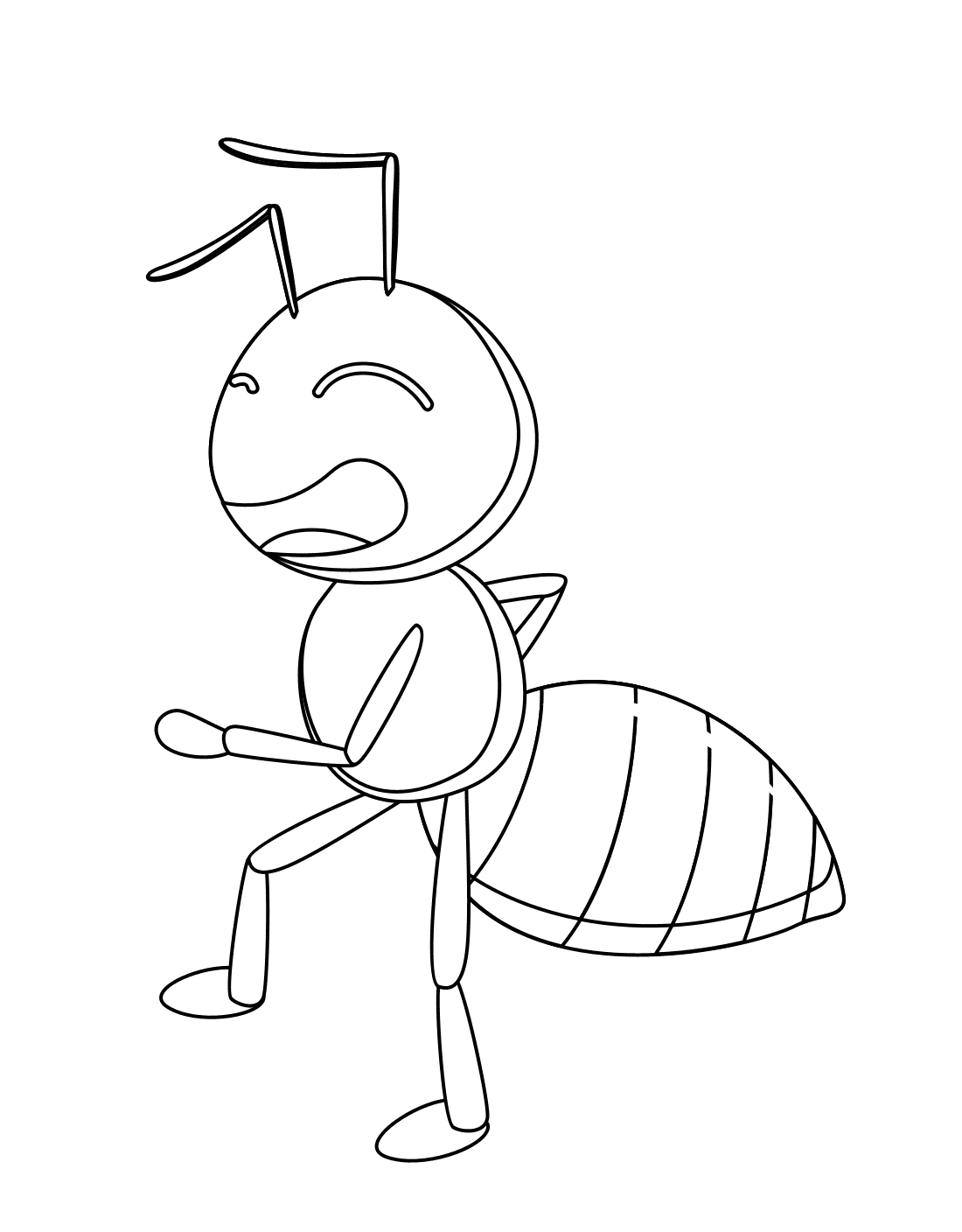 Sjov myretegning Tegninger til Farvelægning