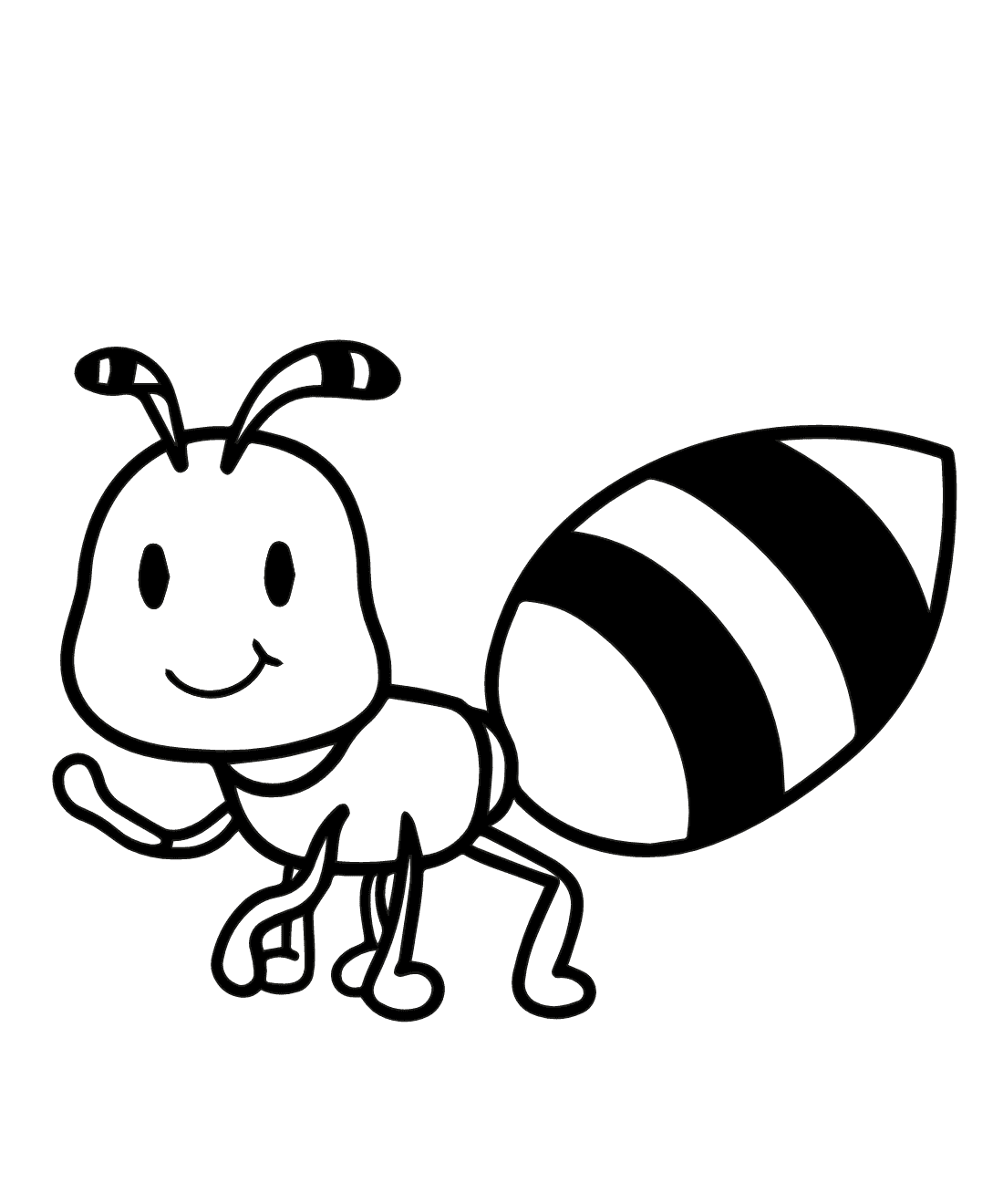 Smilende myre Tegninger til Farvelægning