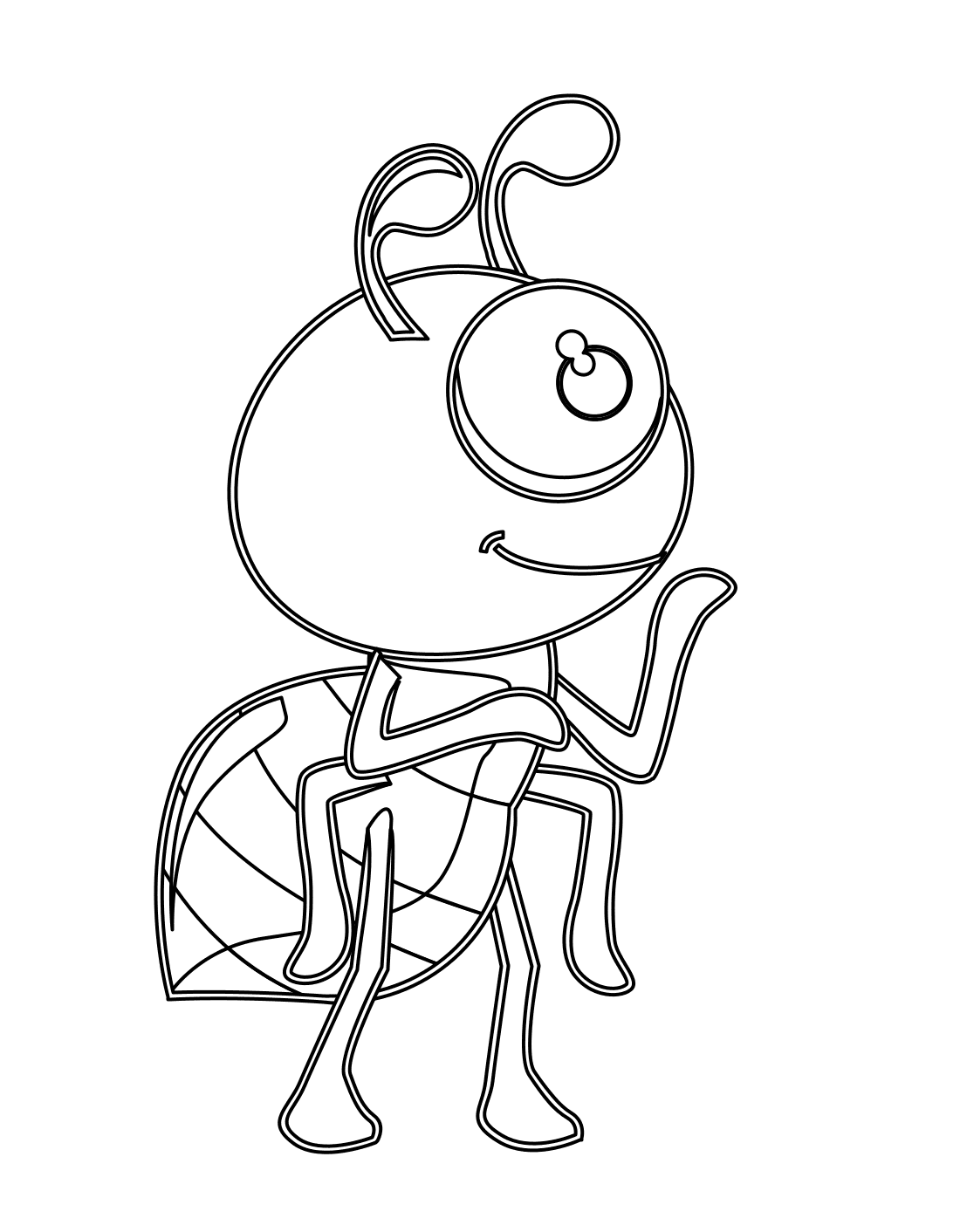 Sød myre gratis Tegninger til Farvelægning