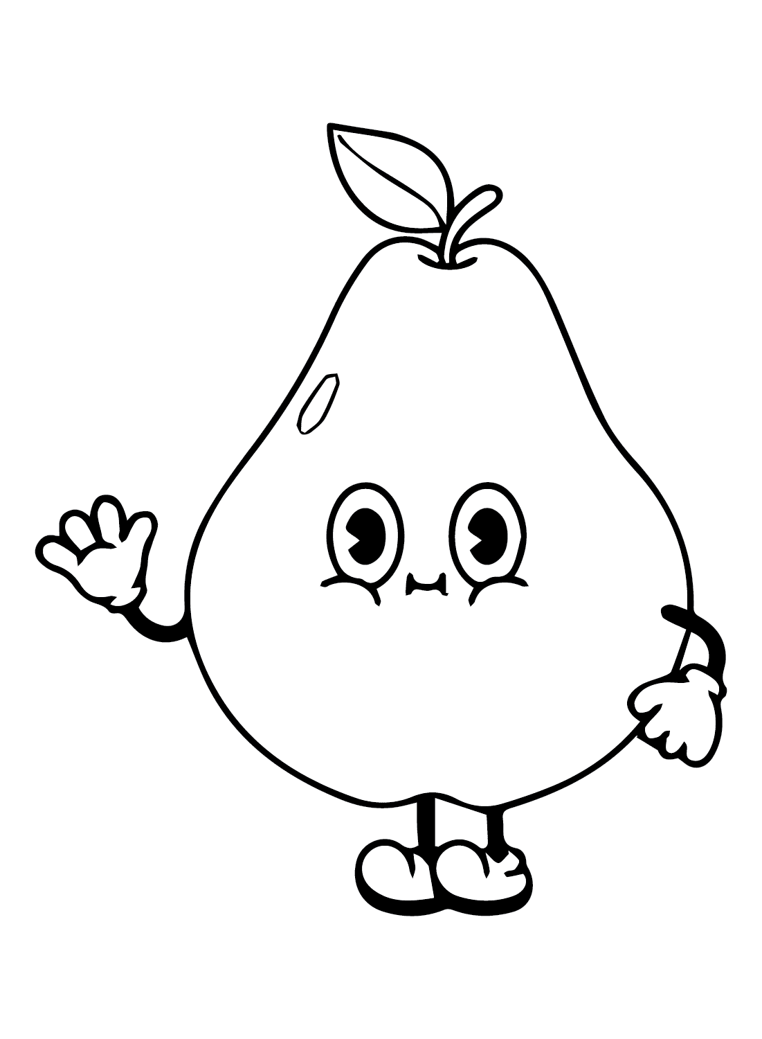 Søde pærer Tegninger til Farvelægning
