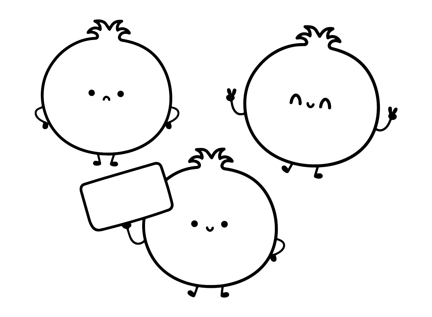 Tegneserie granatæble Tegninger til Farvelægning