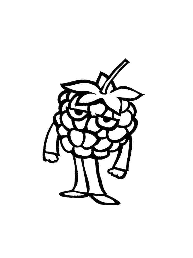 Tegneserie hindbær Tegninger til Farvelægning