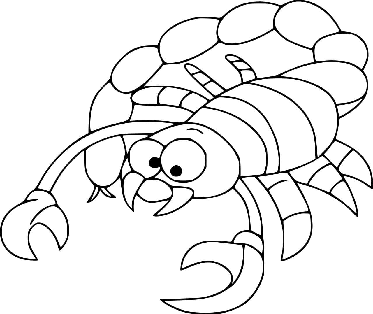 Tegneserie Nem Skorpion Tegninger til Farvelægning