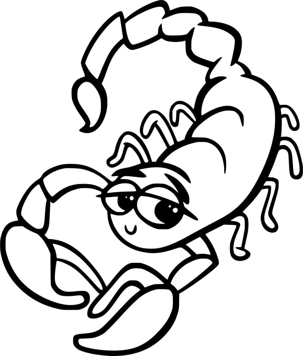 Tegneserie nuttet skorpion Tegninger til Farvelægning
