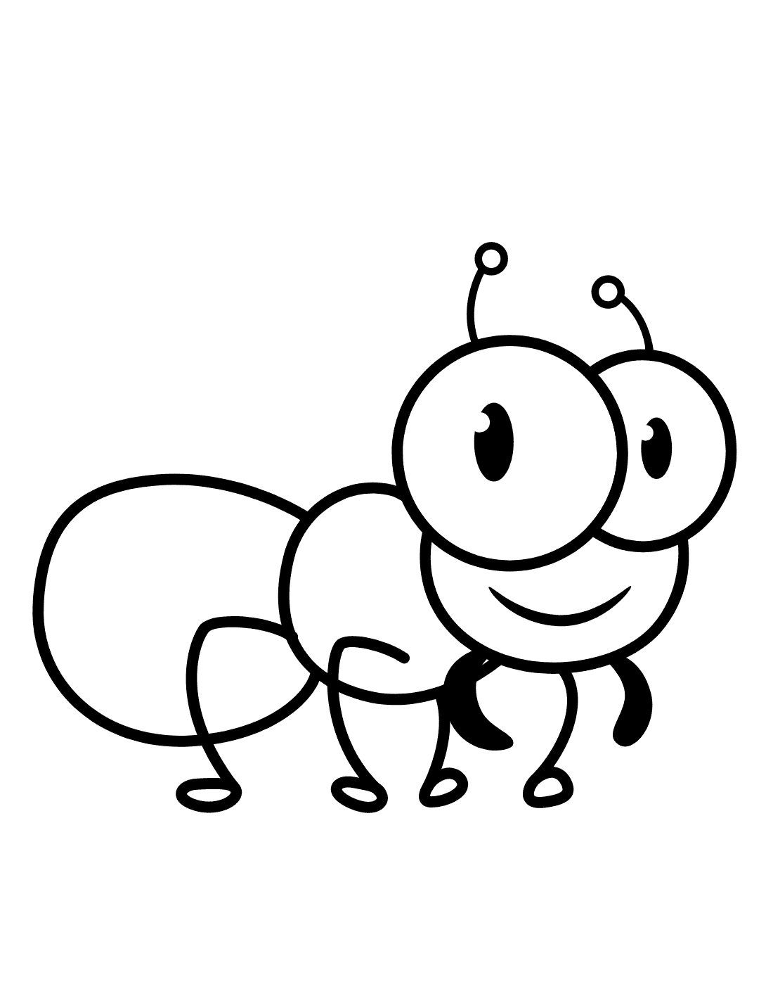 Tegning af myre gratis Tegninger til Farvelægning