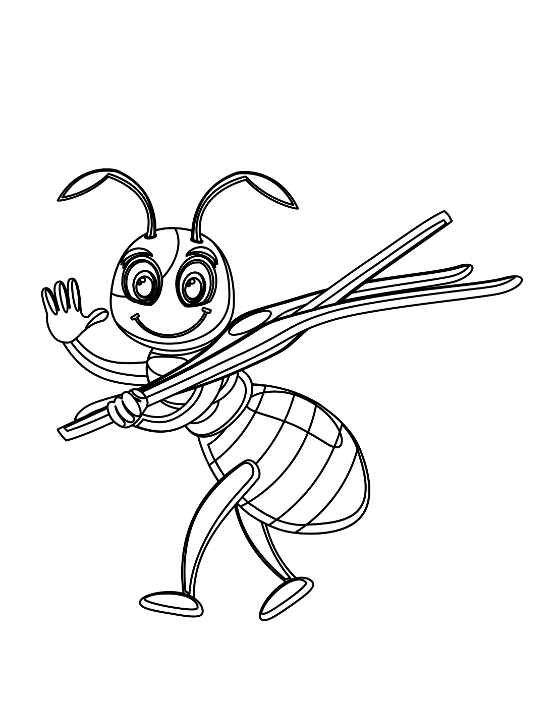 Udskriv myre Tegninger til Farvelægning