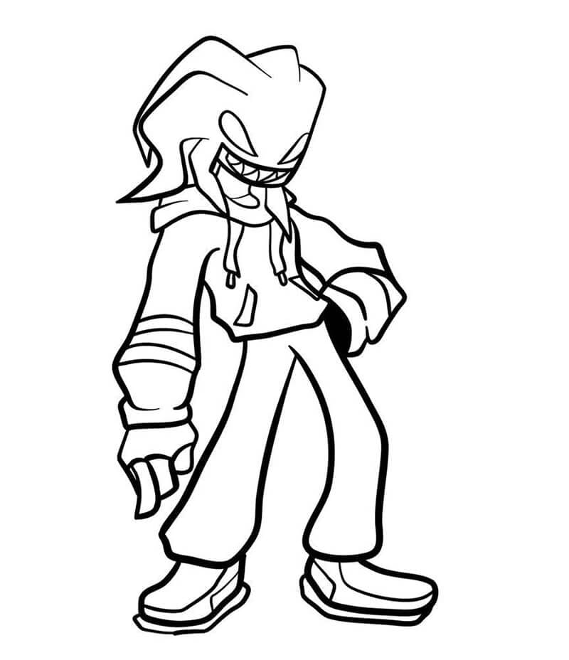 Agoti fra Friday Night Funkin Tegninger til Farvelægning