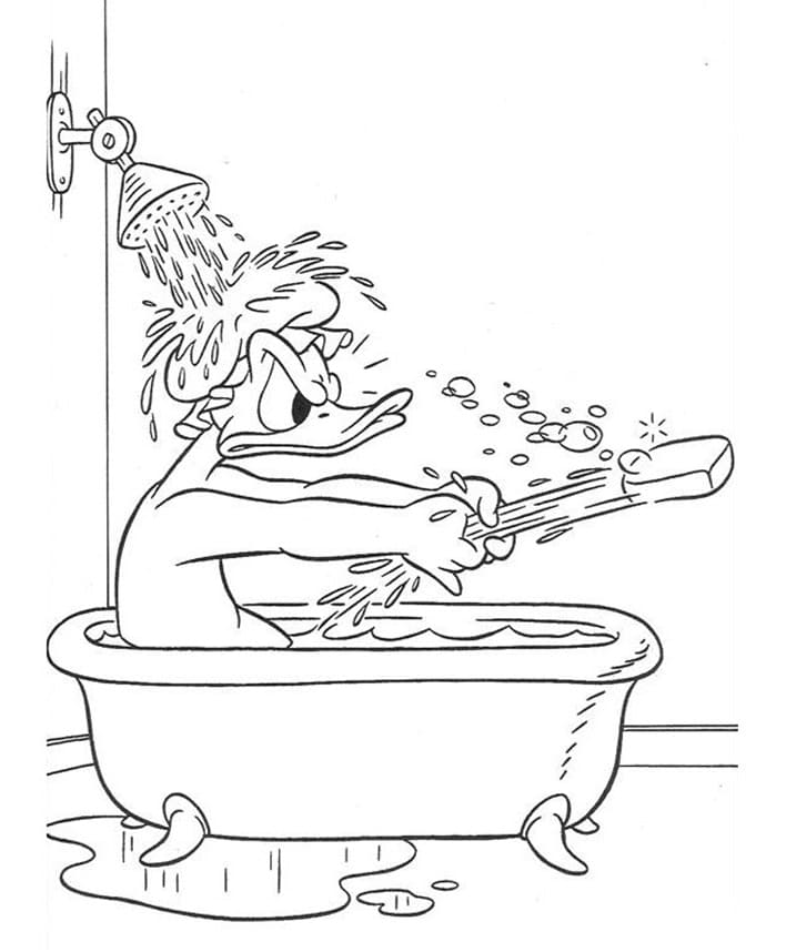 Andebadning Tegninger til Farvelægning