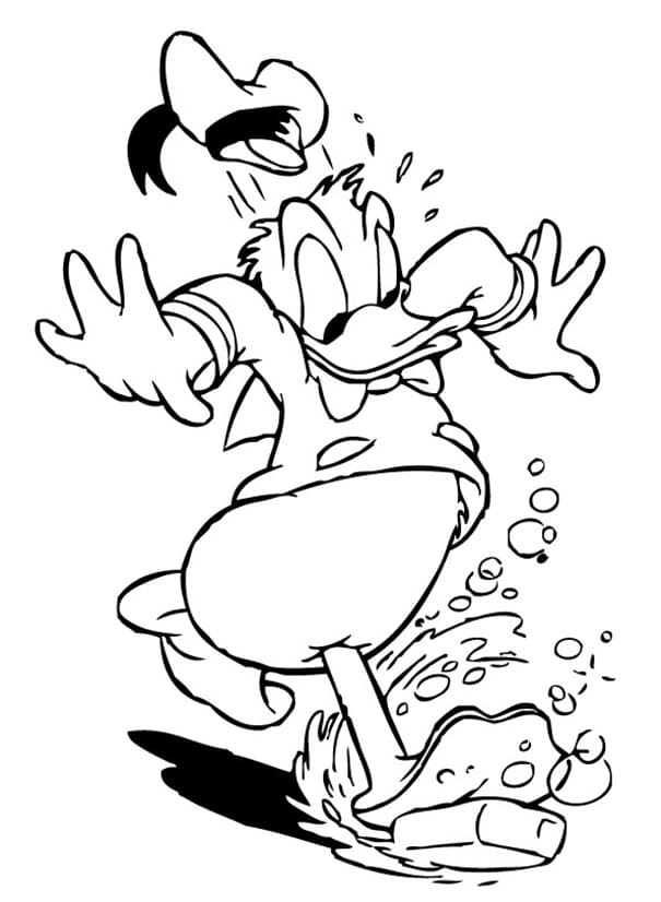 Anders And vil falde Tegninger til Farvelægning