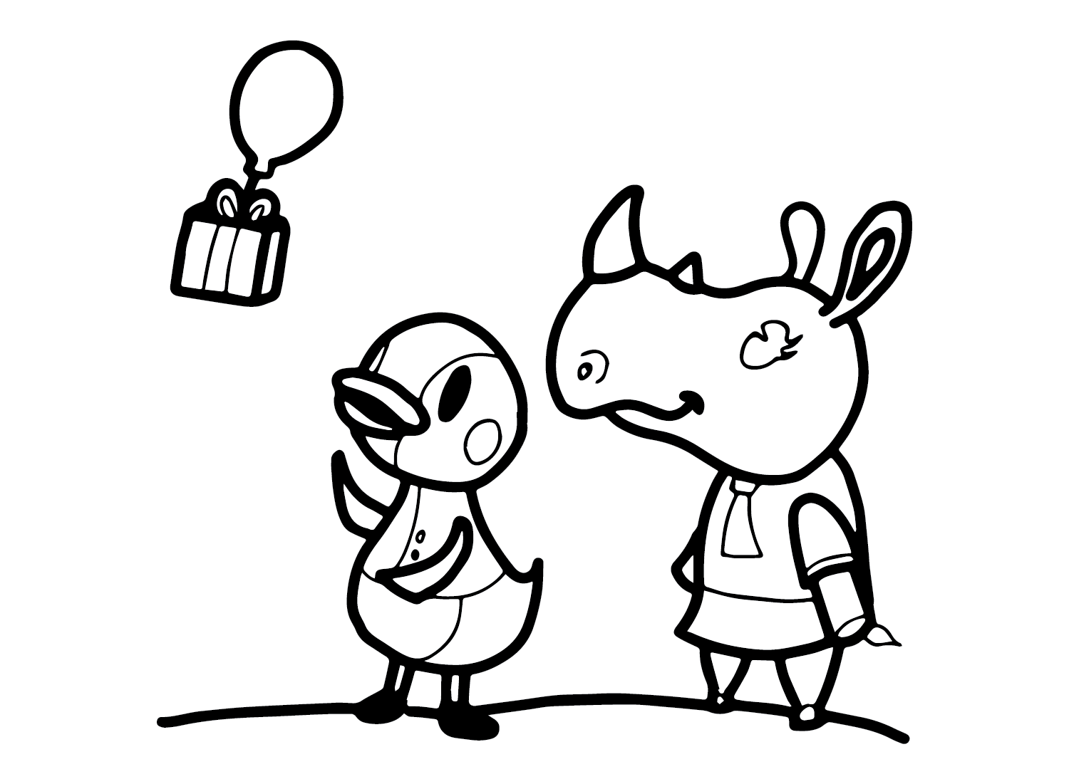 Animal Crossing for børn Tegninger til Farvelægning