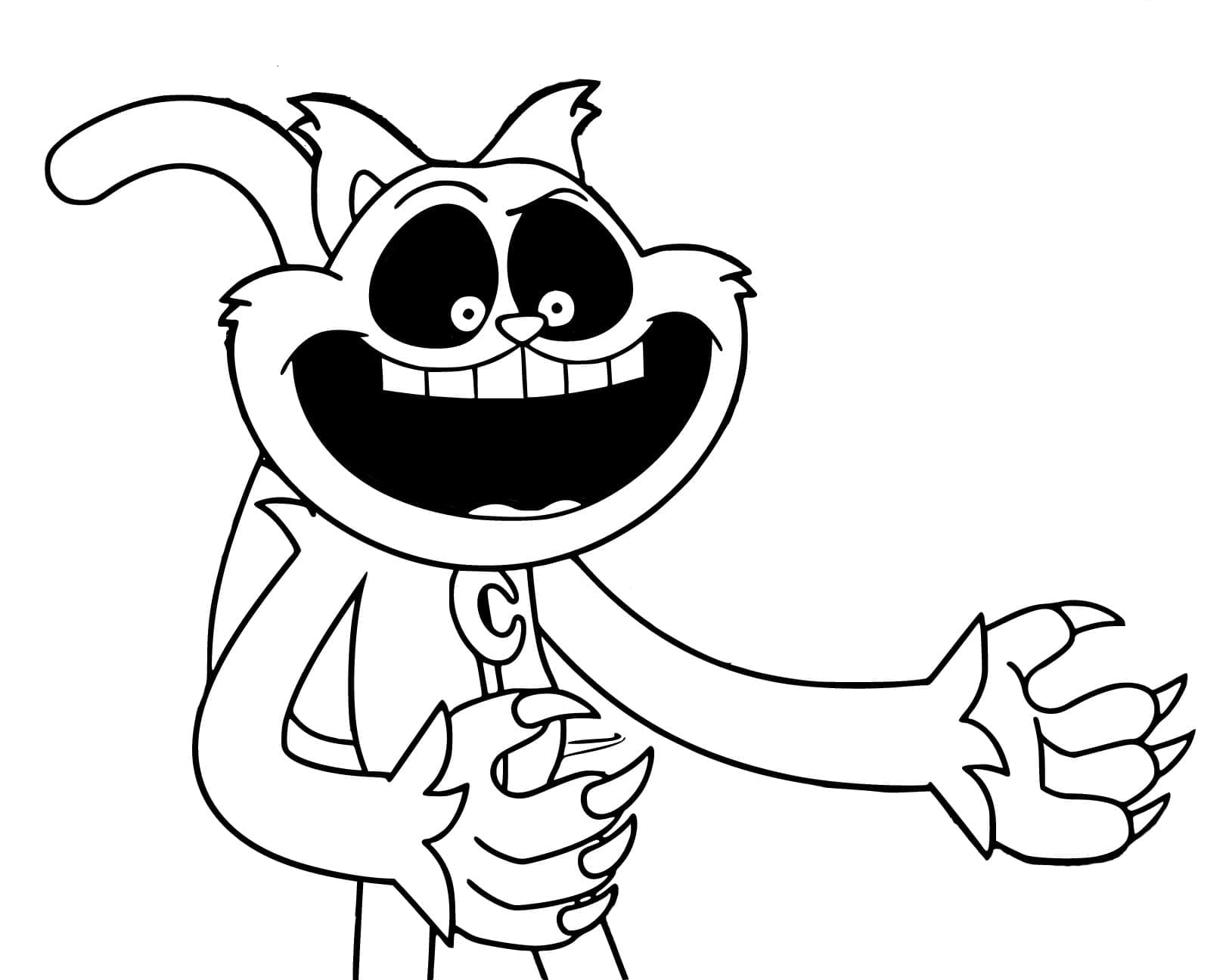 Animeret Catnap Tegninger til Farvelægning