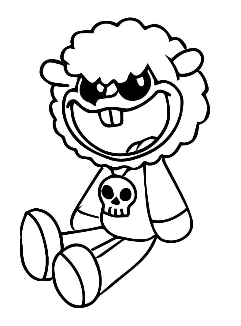 Baba Chops i Nightmare Critters Tegninger til Farvelægning