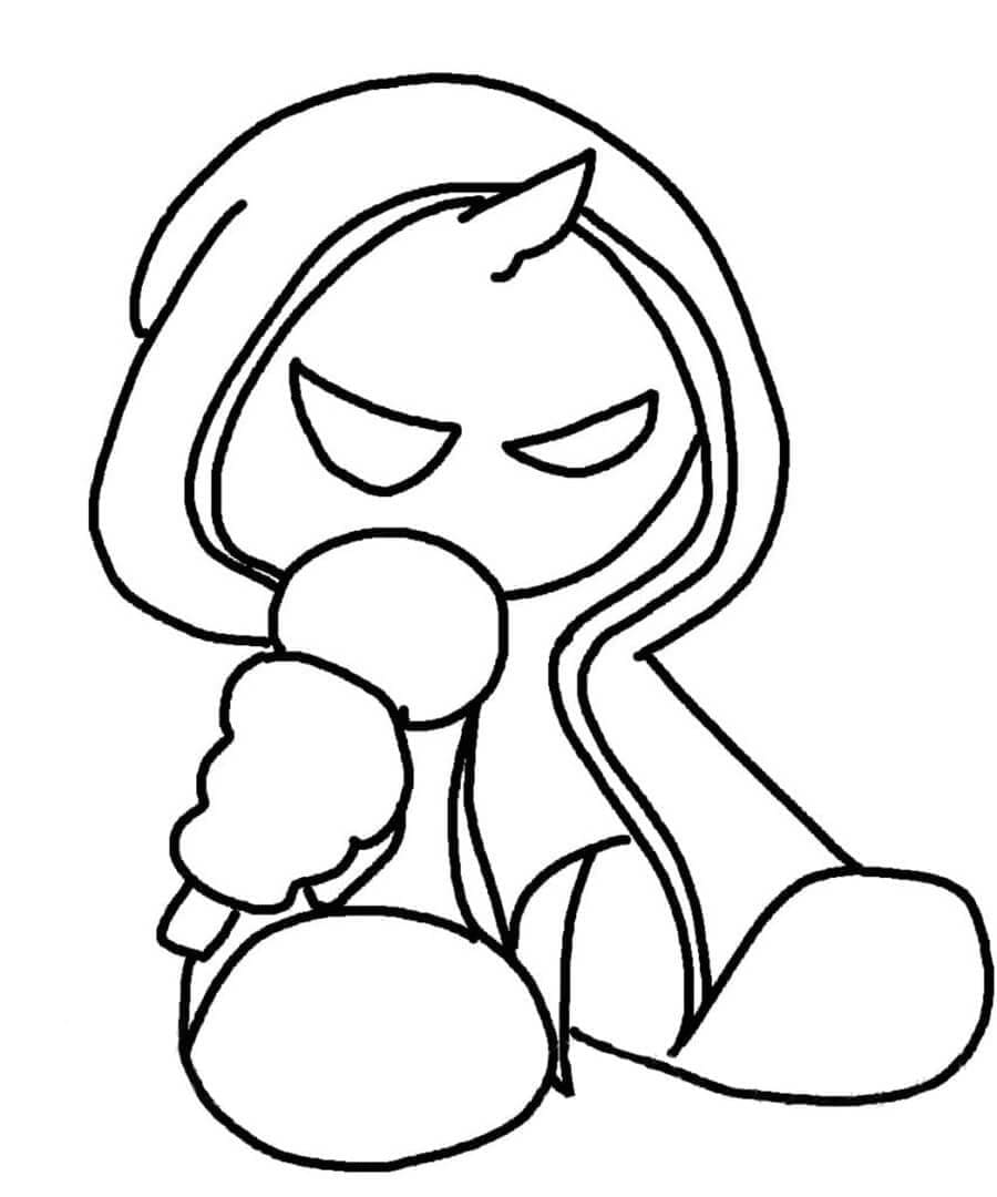 Baby Bomb Friday Night Funkin Tegninger til Farvelægning