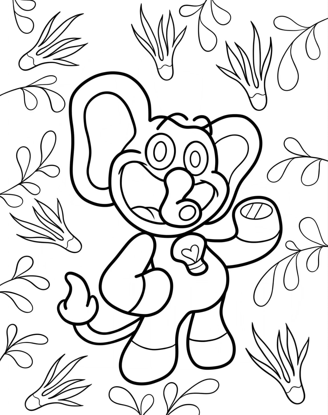 Bubba Bubbaphant Tegninger til Farvelægning