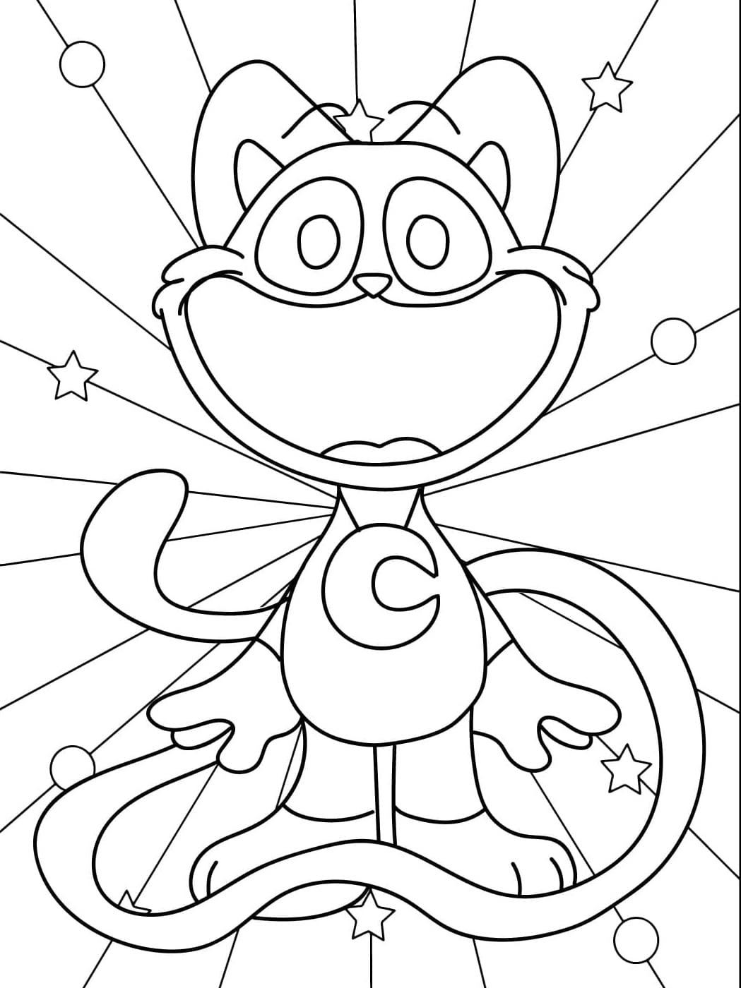 CatNap karakter Tegninger til Farvelægning