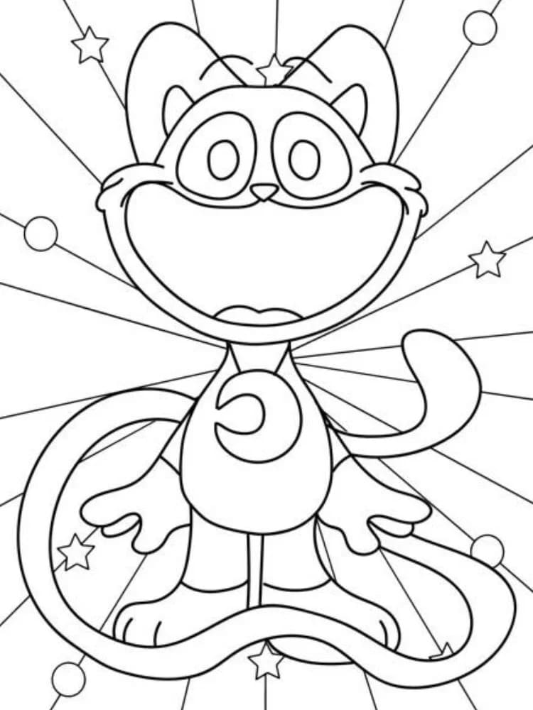 Catnap kort Tegninger til Farvelægning