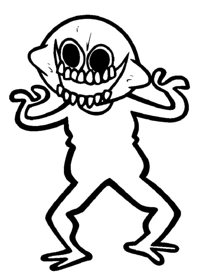 Citrondæmon Friday Night Funkin Tegninger til Farvelægning