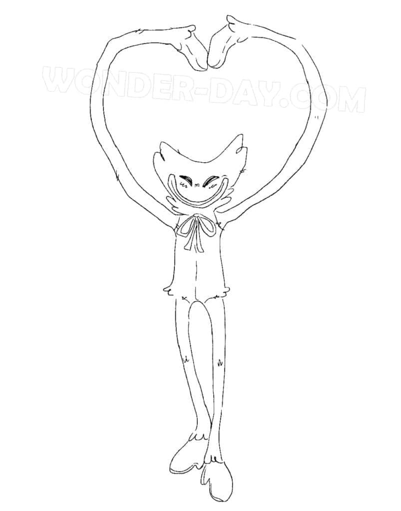 Dejlig Huggy Wuggy Tegninger til Farvelægning