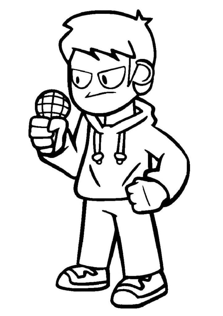 Edd Friday Night Funkin gratis Tegninger til Farvelægning