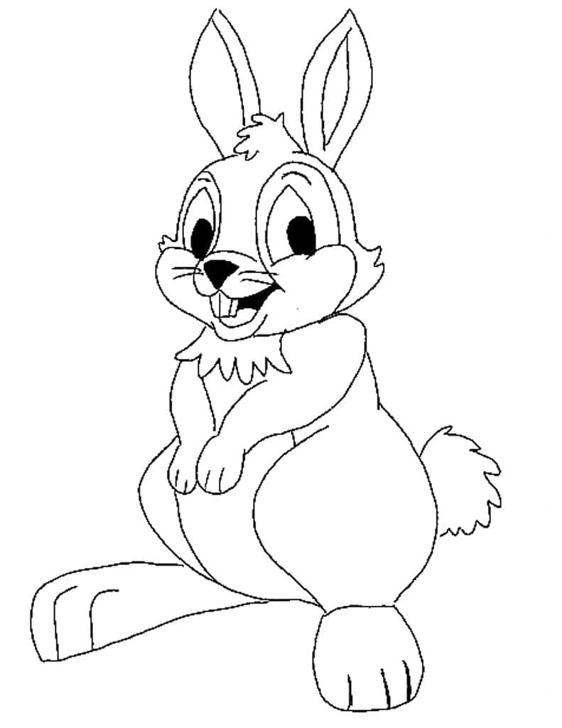 Glad tegneseriekanin Tegninger til Farvelægning