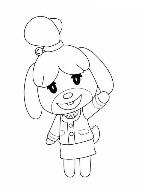 Gratis Animal Crossing for børn Tegninger til Farvelægning