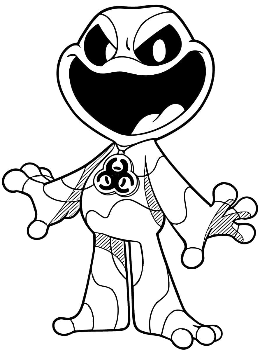 Icky Licky Nightmare Critters Tegninger til Farvelægning