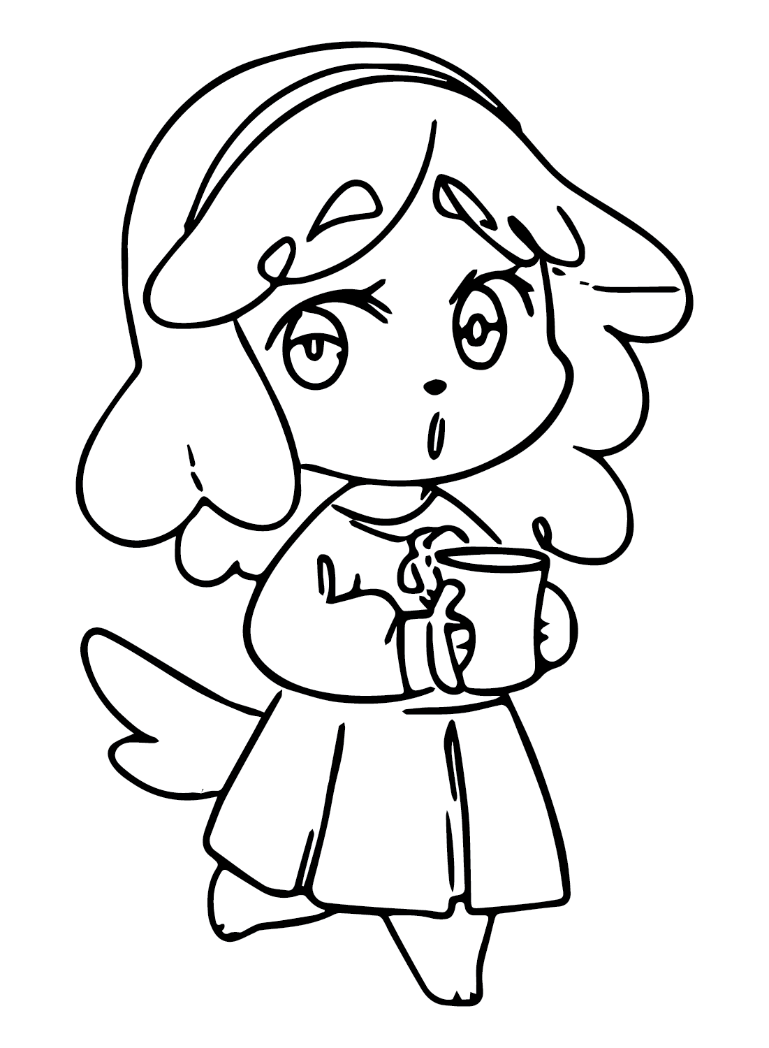 Isabelle fra Animal Crossing Tegninger til Farvelægning