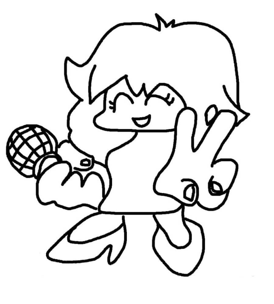 Kæreste FNF smilende Tegninger til Farvelægning