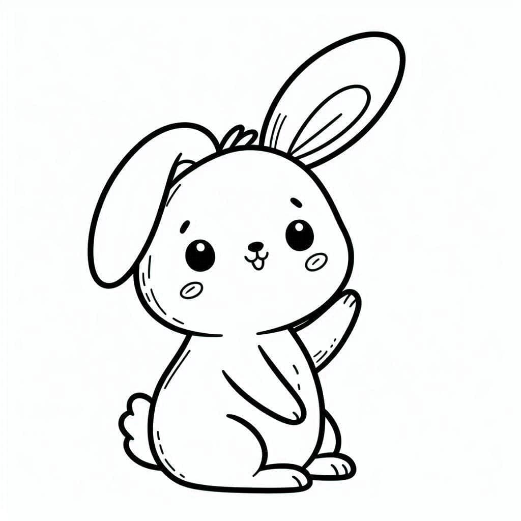 Kanin til 6-årige Tegninger til Farvelægning