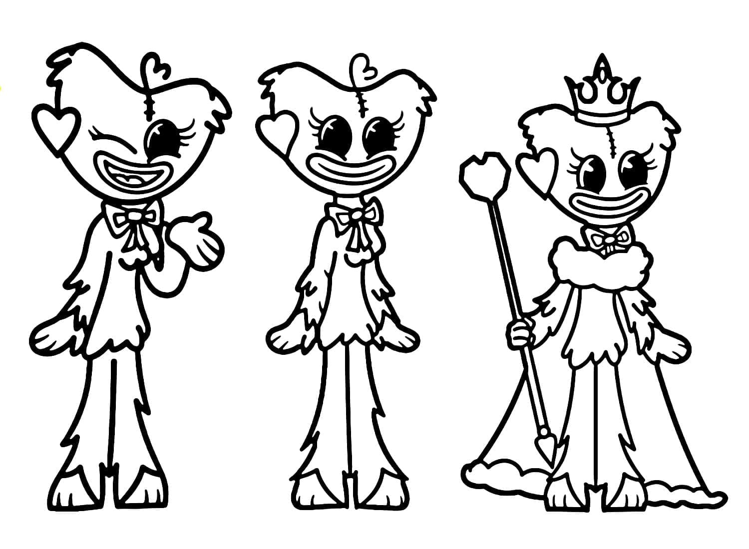 Kissy Missy føle Tegninger til Farvelægning