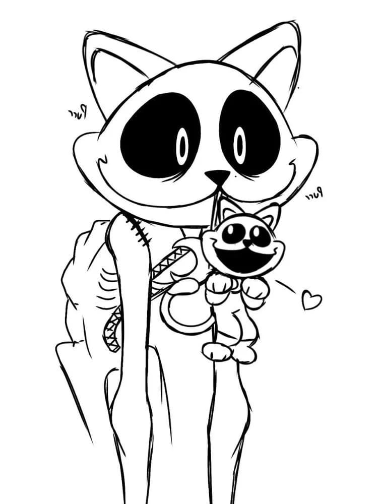 Meget flot Catnap Tegninger til Farvelægning